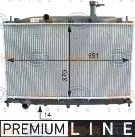 8MK 376 754-551 HELLA Радиатор, охлаждение двигателя 8MK 376 754-551 HELLA Радиатор, охлаждение двигателя