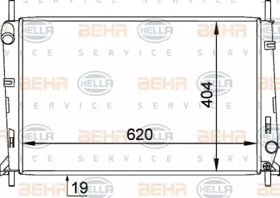 8MK 376 754-791 HELLA Радиатор, охлаждение двигателя 8MK 376 754-791 HELLA Радиатор, охлаждение двигателя