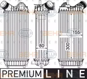 8ML 376 755-611 HELLA Интеркулер 8ML 376 755-611 HELLA Интеркулер