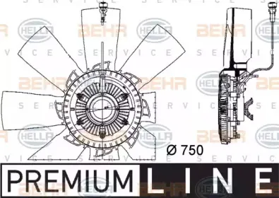 8MV 376 757-131 HELLA Вентилятор, охлаждение двигателя 8MV 376 757-131 HELLA Вентилятор, охлаждение двигателя