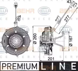 8MV 376 757-461 HELLA Сцепление, вентилятор радиатора 8MV 376 757-461 HELLA Сцепление, вентилятор радиатора