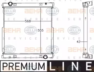 8MK 376 758-011 HELLA Радиатор, охлаждение двигателя 8MK 376 758-011 HELLA Радиатор, охлаждение двигателя