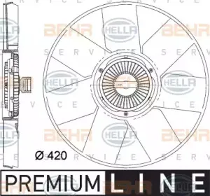 8MV 376 758-261 HELLA Вентилятор, охлаждение двигателя 8MV 376 758-261 HELLA Вентилятор, охлаждение двигателя