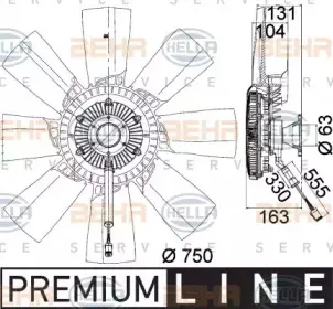 8MV 376 758-281 HELLA Вентилятор, охлаждение двигателя 8MV 376 758-281 HELLA Вентилятор, охлаждение двигателя