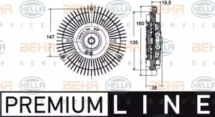 8MV 376 758-431 HELLA Сцепление, вентилятор радиатора 8MV 376 758-431 HELLA Сцепление, вентилятор радиатора