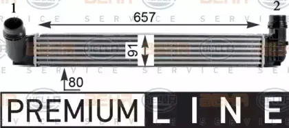8ML 376 760-761 HELLA Интеркулер 8ML 376 760-761 HELLA Интеркулер
