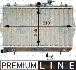 8MK 376 762-041 HELLA Радиатор, охлаждение двигателя 8MK 376 762-041 HELLA Радиатор, охлаждение двигателя