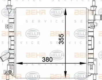 8MK 376 764-241 HELLA Радиатор, охлаждение двигателя 8MK 376 764-241 HELLA Радиатор, охлаждение двигателя