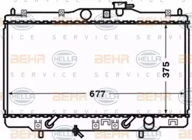 8MK 376 768-251 HELLA Радиатор, охлаждение двигателя 8MK 376 768-251 HELLA Радиатор, охлаждение двигателя