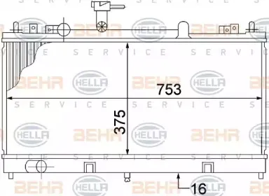 8MK 376 769-671 HELLA Радиатор, охлаждение двигателя 8MK 376 769-671 HELLA Радиатор, охлаждение двигателя