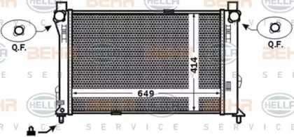 8MK 376 769-751 HELLA Радиатор, охлаждение двигателя 8MK 376 769-751 HELLA Радиатор, охлаждение двигателя
