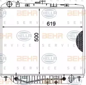 8MK 376 771-101 HELLA Радиатор, охлаждение двигателя 8MK 376 771-101 HELLA Радиатор, охлаждение двигателя