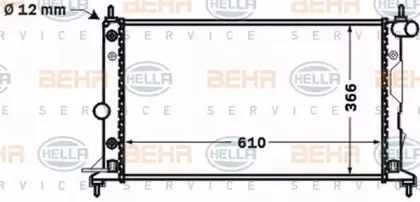 8MK 376 771-181 HELLA Радиатор, охлаждение двигателя 8MK 376 771-181 HELLA Радиатор, охлаждение двигателя