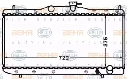 8MK 376 773-261 HELLA Радиатор, охлаждение двигателя 8MK 376 773-261 HELLA Радиатор, охлаждение двигателя