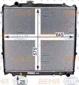 8MK 376 773-401 HELLA Радиатор, охлаждение двигателя 8MK 376 773-401 HELLA Радиатор, охлаждение двигателя