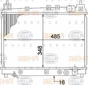 8MK 376 773-471 HELLA Радиатор, охлаждение двигателя 8MK 376 773-471 HELLA Радиатор, охлаждение двигателя