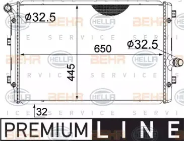 8MK 376 774-041 HELLA Радиатор, охлаждение двигателя 8MK 376 774-041 HELLA Радиатор, охлаждение двигателя