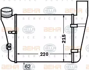 8ML 376 776-081 HELLA Интеркулер 8ML 376 776-081 HELLA Интеркулер
