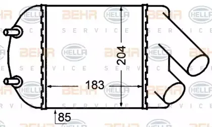 8ML 376 776-501 HELLA Интеркулер 8ML 376 776-501 HELLA Интеркулер