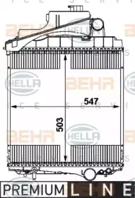 8MK 376 783-621 HELLA Радиатор, охлаждение двигателя 8MK 376 783-621 HELLA Радиатор, охлаждение двигателя
