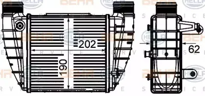 8ML 376 899-051 HELLA Интеркулер 8ML 376 899-051 HELLA Интеркулер
