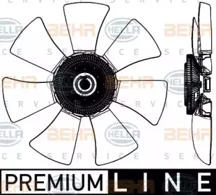 8MV 376 906-751 HELLA Вентилятор, охлаждение двигателя 8MV 376 906-751 HELLA Вентилятор, охлаждение двигателя