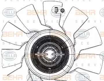 8MV 376 907-041 HELLA Вентилятор, охлаждение двигателя 8MV 376 907-041 HELLA Вентилятор, охлаждение двигателя