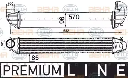 8ML 376 911-411 HELLA Интеркулер 8ML 376 911-411 HELLA Интеркулер