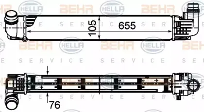 8ML 376 988-144 HELLA Интеркулер 8ML 376 988-144 HELLA Интеркулер