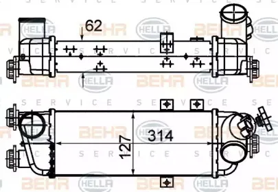 8ML 376 988-214 HELLA Интеркулер 8ML 376 988-214 HELLA Интеркулер