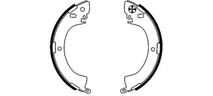8DB 355 000-821 HELLA Комплект тормозных колодок 8DB 355 000-821 HELLA Комплект тормозных колодок