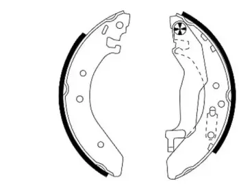 8DB 355 001-321 HELLA Комплект тормозных колодок 8DB 355 001-321 HELLA Комплект тормозных колодок