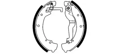 8DB 355 001-281 HELLA Комплект тормозных колодок 8DB 355 001-281 HELLA Комплект тормозных колодок