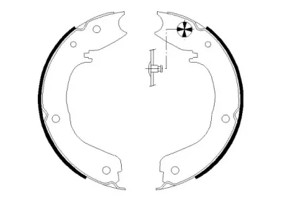 8DA 355 050-701 HELLA Комплект тормозных колодок, стояночная тормозная система 8DA 355 050-701 HELLA Комплект тормозных колодок, стояночная тормозная система