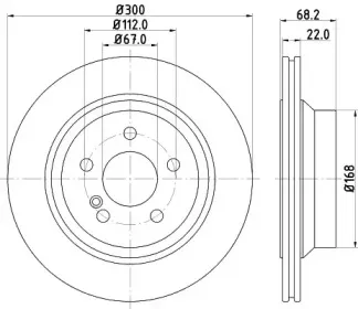 8DD 355 129-791 HELLA Тормозной диск 8DD 355 129-791 HELLA Тормозной диск