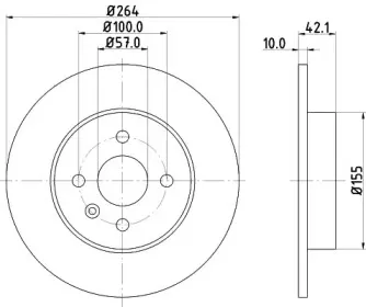 8DD 355 110-271 HELLA Тормозной диск 8DD 355 110-271 HELLA Тормозной диск