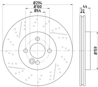 8DD 355 116-211 HELLA Тормозной диск 8DD 355 116-211 HELLA Тормозной диск