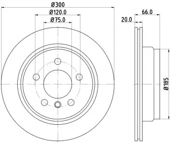 8DD 355 118-271 HELLA Тормозной диск 8DD 355 118-271 HELLA Тормозной диск