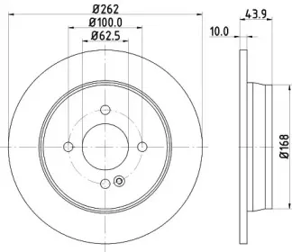 8DD 355 118-501 HELLA Тормозной диск 8DD 355 118-501 HELLA Тормозной диск