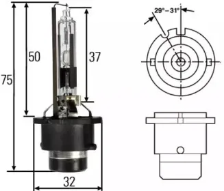 8GS 007 001-151 HELLA Лампа накаливания, фара дальнего света 8GS 007 001-151 HELLA Лампа накаливания, фара дальнего света