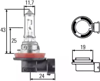 8GH 008 358-121 HELLA Лампа накаливания, фара дальнего света 8GH 008 358-121 HELLA Лампа накаливания, фара дальнего света