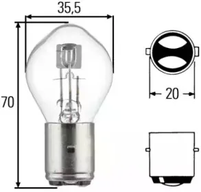 8GD 002 084-151 HELLA Лампа накаливания, основная фара 8GD 002 084-151 HELLA Лампа накаливания, основная фара