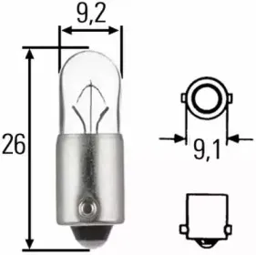 8GP 002 067-121 HELLA Лампа накаливания, фонарь указателя поворота 8GP 002 067-121 HELLA Лампа накаливания, фонарь указателя поворота