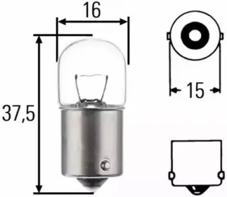 8GA 002 071-248 HELLA Лампа накаливания, фонарь сигнала тормоза/задний габаритный 8GA 002 071-248 HELLA Лампа накаливания, фонарь сигнала тормоза/задний габаритный