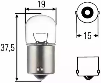 8GA 002 071-271 HELLA Лампа накаливания, фонарь освещения номерного знака 8GA 002 071-271 HELLA Лампа накаливания, фонарь освещения номерного знака