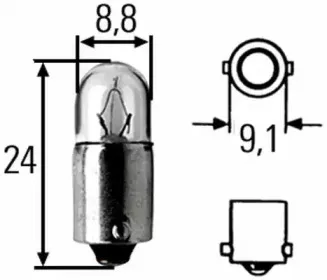 8GP 002 068-131 HELLA Лампа накаливания, стояночные огни / габаритные фонари 8GP 002 068-131 HELLA Лампа накаливания, стояночные огни / габаритные фонари