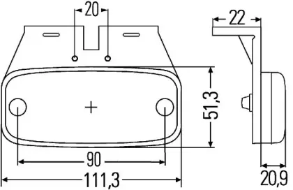 2PS 345 600-071 HELLA Боковой габаритный фонарь 2PS 345 600-071 HELLA Боковой габаритный фонарь