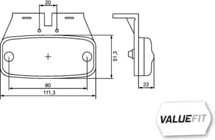 2PS 357 008-011 HELLA Боковой габаритный фонарь 2PS 357 008-011 HELLA Боковой габаритный фонарь