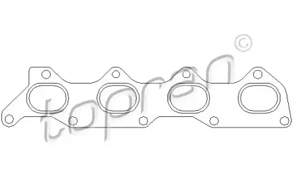 108 303 TOPRAN Прокладка, выпускной коллектор 108 303 TOPRAN Прокладка, выпускной коллектор