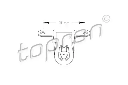 108 644 TOPRAN Кронштейн, глушитель 108 644 TOPRAN Кронштейн, глушитель